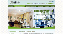 Desktop Screenshot of clinicapuertadelmoro.com