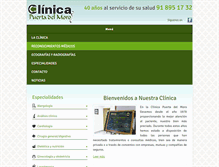 Tablet Screenshot of clinicapuertadelmoro.com